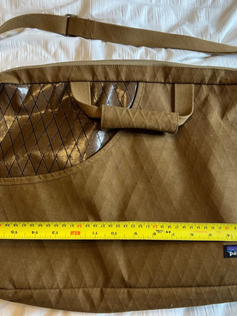Patagonia Stand up pack 18L backpack messenger tan brown